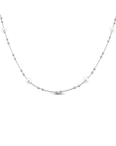 Stroili Women's Necklace Jewelry Rose Gold Chain Crystals - Elegant
