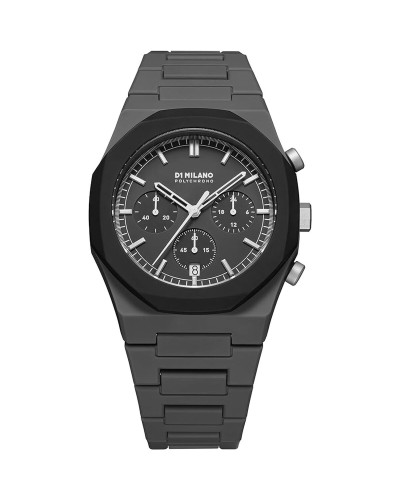 D1 Milano Black Blast Orologio Uomo - 40.5mm, Design Minimal, Nero
