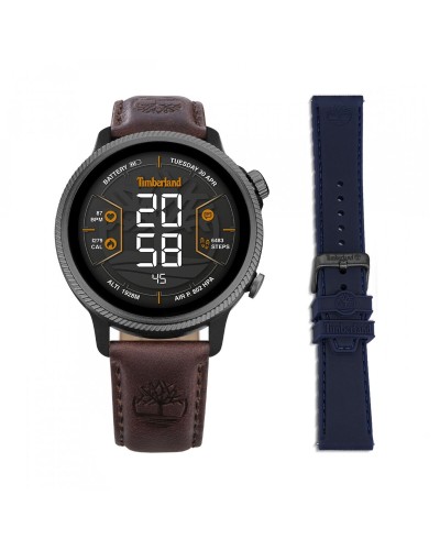 Timberland Montre Homme TDIGB0064502-SET : Chronographe, Cuir Marron
