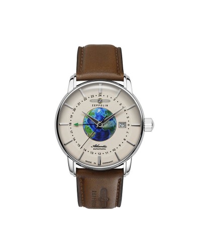 Zeppelin Orologio Uomo 8468-5 Cronografo Data Acciaio Inossidabile
