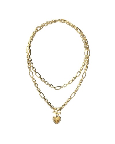 Guess Pendentif Femme Doré JUBN04598JWYGT-U - Bijou Élégant
