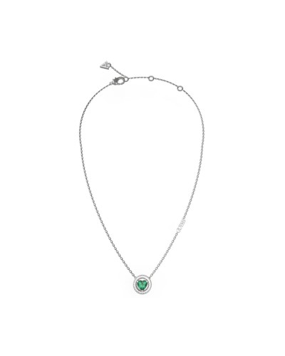 Guess Women's Pendant Silver, Logo and Crystals - JUBN04667JWRHEMT-U
