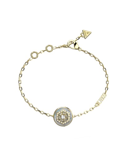 Guess Bracelet Femme Or Jaune Cristaux - Accessoire de Mode Élégant
