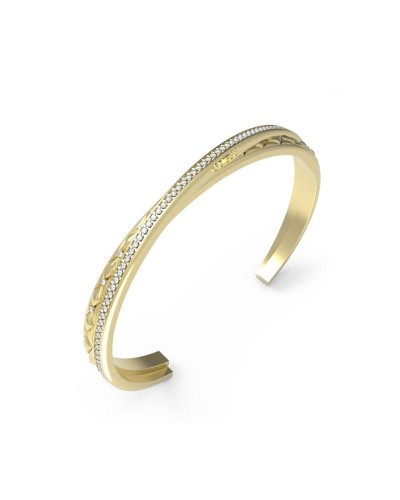 Guess Pulsera de Mujer JUBB04584JWYGS Oro Amarillo Cristales
