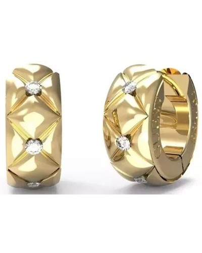 Guess Boucles d'Oreilles Femme Dorées JUBE04590JWYGT-U Logo Cristaux
