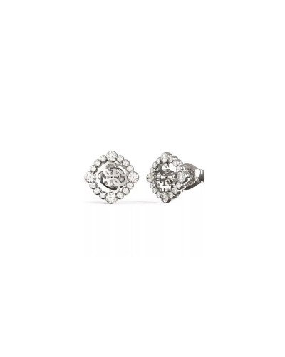 Guess Boucles d'Oreilles Femme Argent Pendantes JUBE04645JWRHT-U Logo
