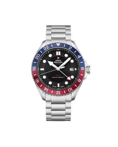 Swiss Military Hanowa SM34095.01 Reloj de Hombre Acero Inoxidable Fecha
