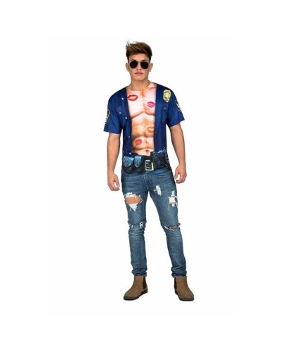 My Other Me Costume Policier Musclé Adulte - Déguisement Fête
