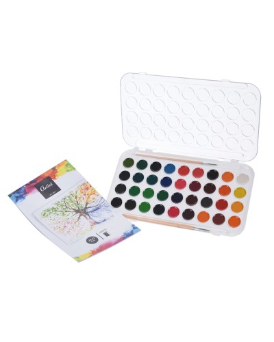 Aquarellfarben Künstler Premium, 36 leuchtende Farben für Künstler und Liebhaber.

