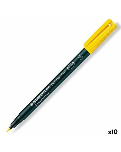 Permanenttimarkkeri Staedtler Lumocolor 313-1 S Keltainen (10 osaa)