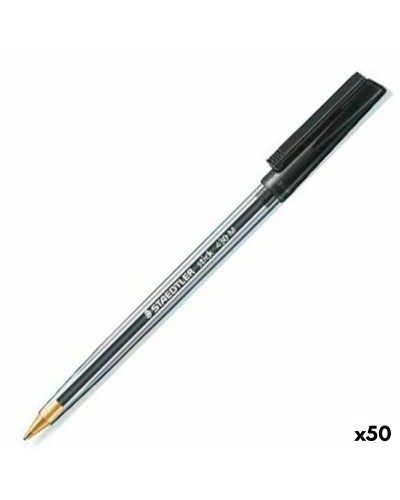 Pen Staedtler Stick 430 Zwart (50 Stuks)