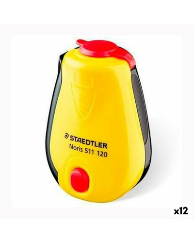 Staedtler Sharpener Yellow-Black, Plastic, Pack of 12

