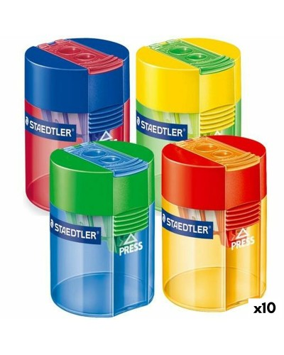 Puntenslijper Staedtler Multicolour Met reservoir Plastic (10 Stuks)