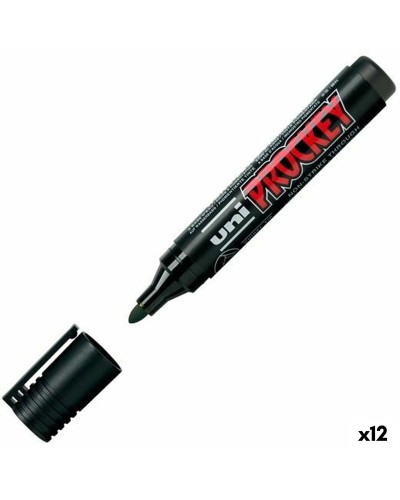 Tuschpennor Uni-Ball Prockey PM-122 Svart (12 antal)