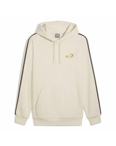 Tröja med huva Herr Puma Ess Tape Minimal Gold Fl Beige