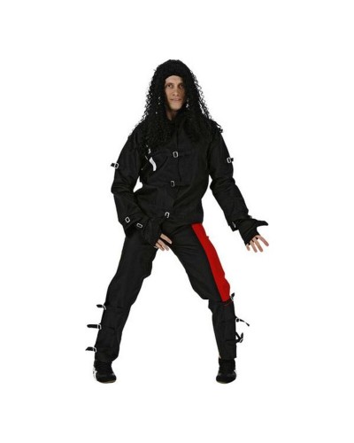 Costume Pop Star Nero Adulti (2 pz) - Travestimento Show
