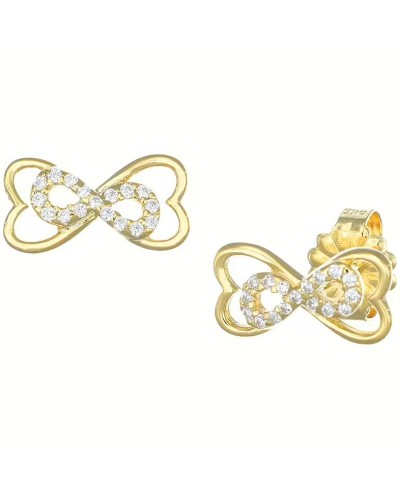 Amen Boucles d'Oreilles Femme EICGBZ Cercle Zircons Argent 925
