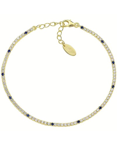 Amen Collier Femme Argent 925 Rosé avec Cristaux Blancs - Élégant et Lumineux
