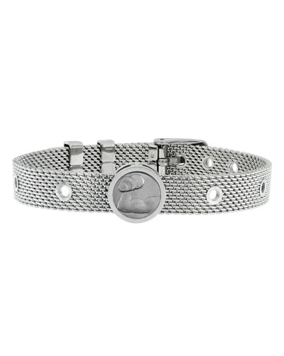Talent Jewels Bracciale Uomo Argentato Maglia Bizantina - Elegante e Resistente
