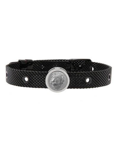 Talent Jewels Pulsera Hombre Negra Acero Trenzado - Estilo Moderno
