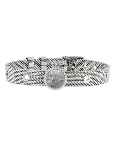 Talent Jewels Brazalete Hombre Plateado - Acero Inoxidable, Diseño Moderno
