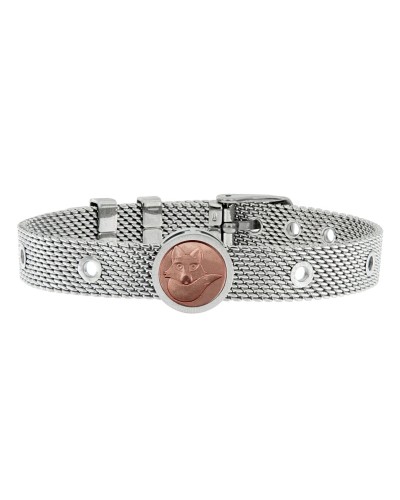 Talent Jewels Bracciale Uomo Argentato - Acciaio Inox - Design Elegante
