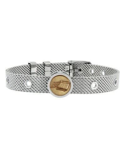 Talent Jewels Bracelet Homme Argenté - Acier Inoxydable - Style Moderne
