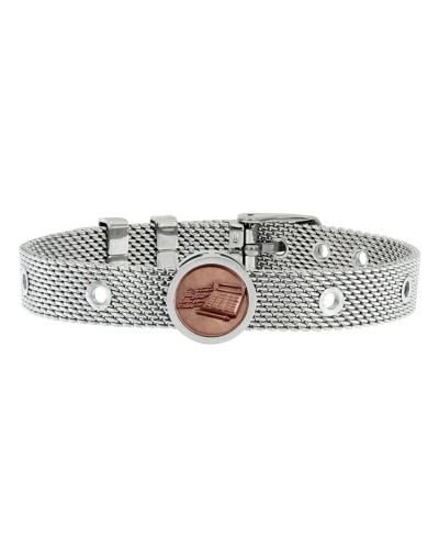 Talent Jewels Bracciale Uomo Argentato - Acciaio Inossidabile - Design Elegante
