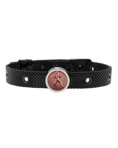 Talent Jewels Pulsera Hombre Negra Acero Inoxidable TJA-1-19-02-2-215
