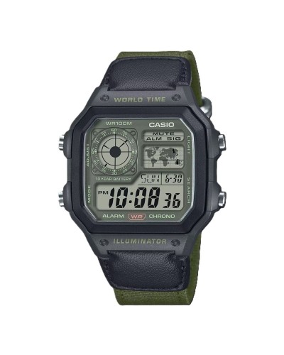 Casio AE-1200WHUB-3AVEF Reloj Digital para Hombre, Cronómetro, Resistente al Agua
