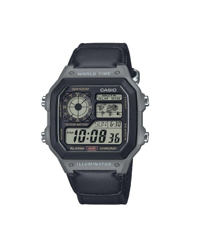 Casio AE-1200WHUB-8AVEF Digitaluhr Herren World Time - Robustes Design
