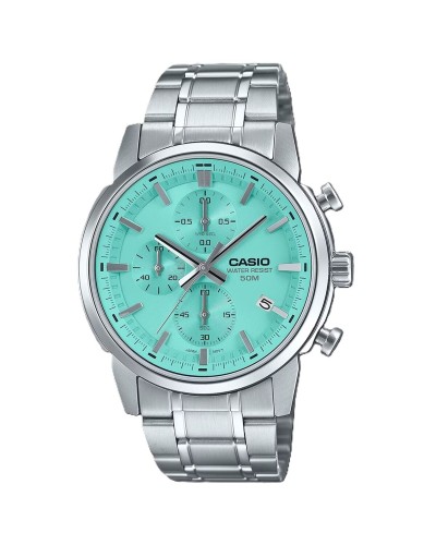 Horloge Heren Casio CHRONO DATE SILVER AQUA