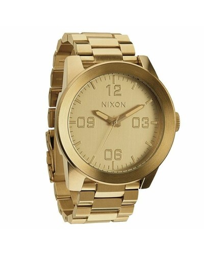Nixon Time Teller Gold: Elegant and Water Resistant Men's Watch
