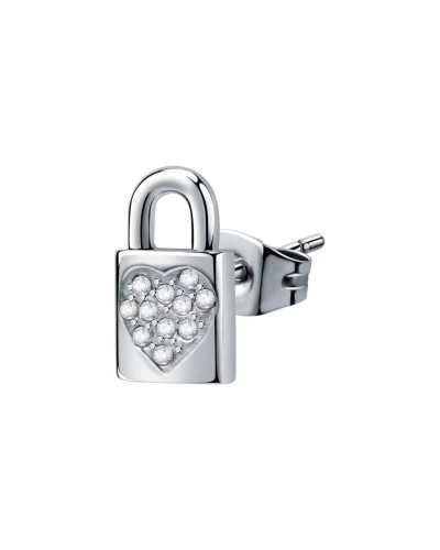 La Petite Story Boucles d'Oreilles Femme Argent, Pendantes avec Cristaux - LPS02ASD01
