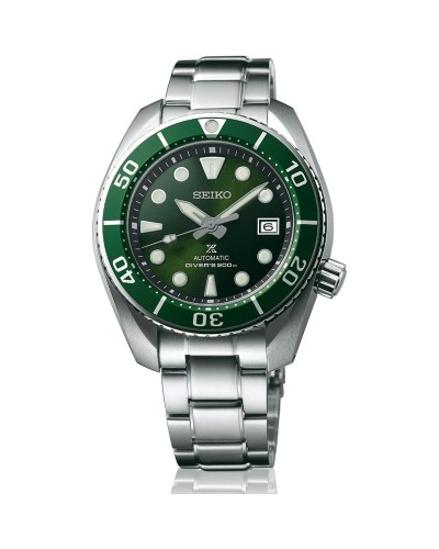 Horloge Heren Seiko SPB103J1 Groen Zilverkleurig