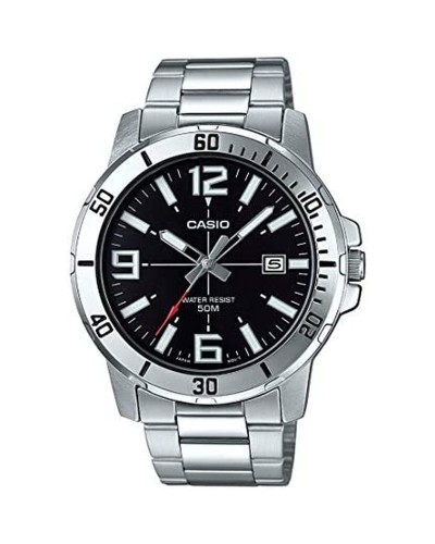Casio Collection Montre Homme Noir Argenté Ø 45mm - Style et Précision

