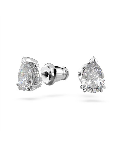 Swarovski Boucles d'Oreilles Femme Plaqué Rhodium Cristaux - Élégantes et Lumineuses
