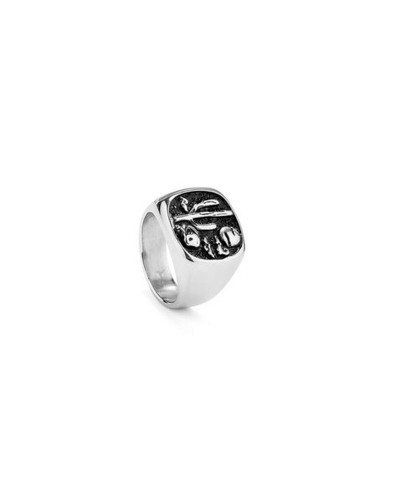 Radiant Bague Homme Argentée Taille 22 - Design Élégant & Moderne
