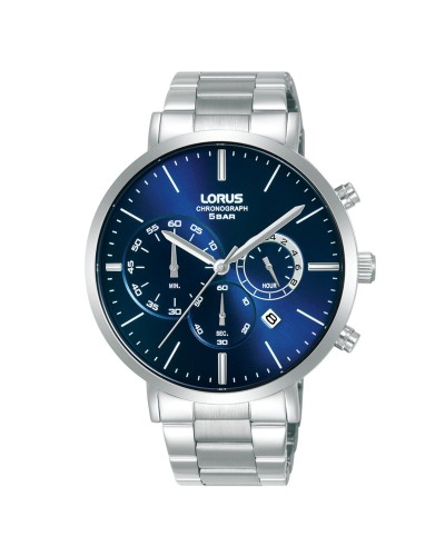 Lorus Men's Watch RT345KX9 Chronograph Date Steel Black
