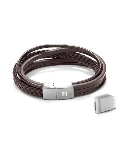 Radiant Bracciale Uomo Acciaio Inossidabile Nero Maglia Milano RH000085
