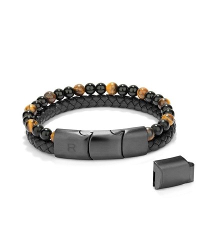 Radiant Herrenarmband Edelstahl Schwarz - Elegantes und modernes Design
