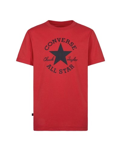 Child's Short Sleeve T-Shirt Converse Sustainable Core Sse Red