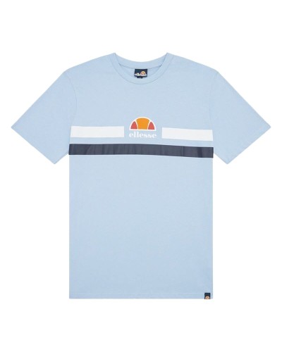 Ellesse Camiseta Hombre Aprel Cian: Manga Corta, Algodón Transpirable - Sport & Casual
