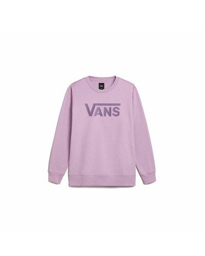 Damen Sweater ohne Kapuze Vans Drop V Logo Bff Crew Beige