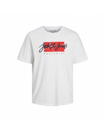 Jack & Jones Camiseta Niño Tiley Crew - Algodón Manga Corta Azul
