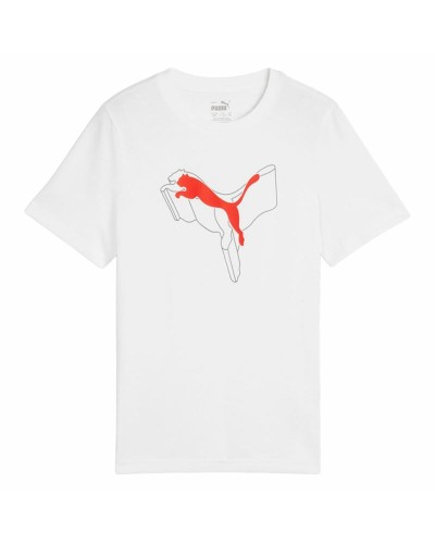Puma Camiseta Niño Essentials+ Logo Lab - Algodón, Deporte y Tiempo Libre
