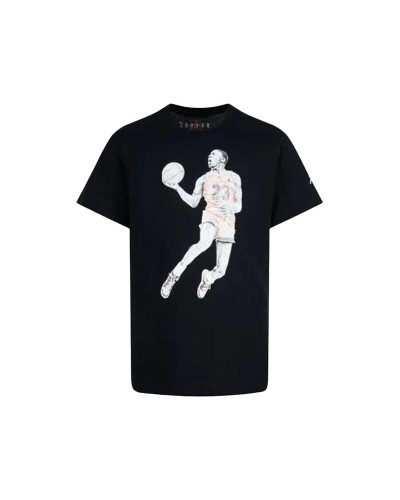 Barn T-shirt med kortärm Jordan Air Svart