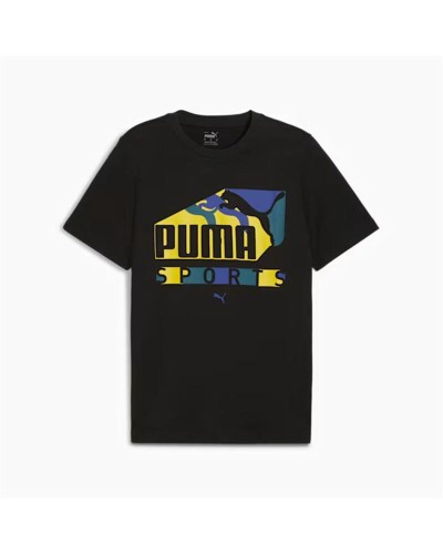 Puma Men's Graphics Sports Club T-Shirt - Cotton, Short Sleeve - Sports & Leisure
