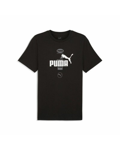 Puma Power Graphic - Camiseta de Manga Corta para Hombre - Deporte y Casual
