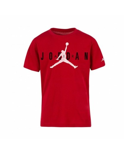 Jordan Jumpman Camiseta Niño Manga Corta Roja - Gráfico Transpirable
